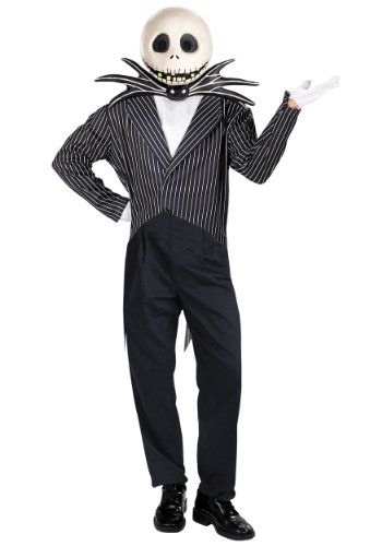 Jack Skellington Adult Halloween Costume, XL