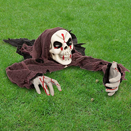 JOYIN Halloween Outdoor Decoration Groundbreaker with bloodstains, Halloween Skeleton Decorations for Halloween Outdoor, Lawn, Yard, Patio Decoration, Halloween Haunted House Decorations