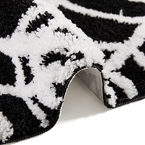 Spooky Spider Web Halloween Bath Rug Set