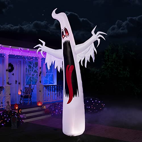 12 ft Tall Halloween Horror Tongue Ghost Inflatable