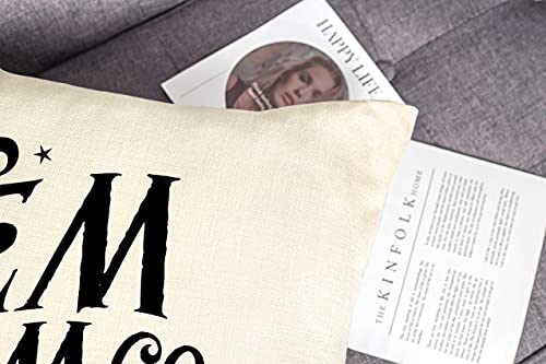 4TH Emotion Halloween Decor Pillow Covers 18x18 Set of 4 Halloween Decorations Hocus Pocus Farmhouse Saying Outdoor Fall Pillows Decorative Throw Cushion Case for Home Couch TH023-18