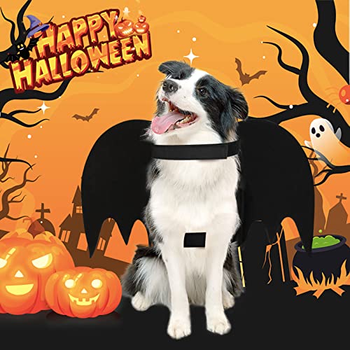 Halloween Costumes for Dogs,Large Dog Bat Wings,Pets Costumes Dress Up Apparel，Bat Wings Costumes with Dog Leash,Halloween Decro