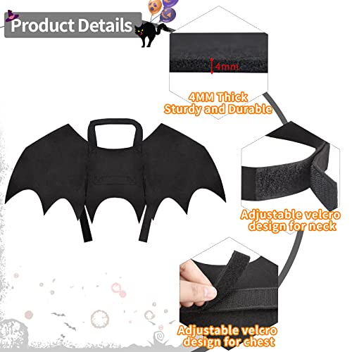 Malier Halloween Dog Costume Cool Halloween Dog Bat Wings Pet Costume Cat Costume Cosplay Decoration for Small Mediume Large Dogs Cats (X-Large)