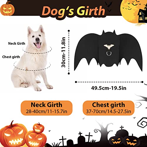 Halloween Costumes for Dogs,Large Dog Bat Wings,Pets Costumes Dress Up Apparel，Bat Wings Costumes with Dog Leash,Halloween Decro