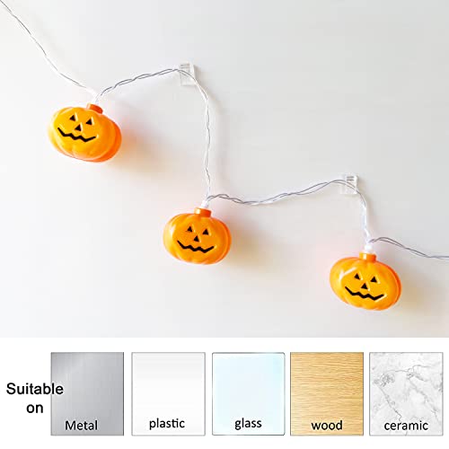 Halloween Lights,20FT 40 LEDs Halloween String Lights,LED Pumpkin Lights, Holiday Lights for Outdoor Decor,Battery Operated 8 Mode Waterproof Pumpkin String Lights for Halloween Party Decorations
