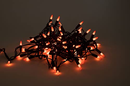100 Count Halloween Lights Outdoor, Indoor | Orange String Lights | Orange Lights | Mini String Lights | Outdoor Orange Halloween Lights | Outdoor Halloween Lights | Halloween Lights Indoor