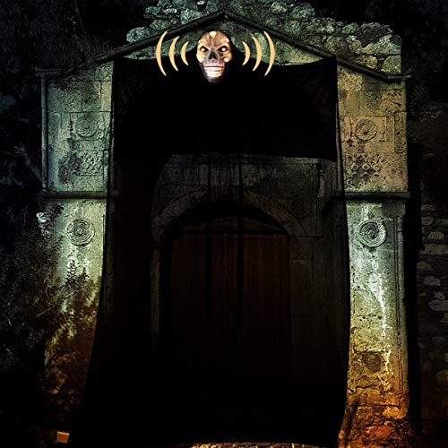 Nobie vivid Halloween Decorations,10.8ft Halloween Ghost Hanging, Ghost Lights with Sound-Controlled Lighting, with Special Sound Effects, Scary Creepy Indoor/Outdoor Decor