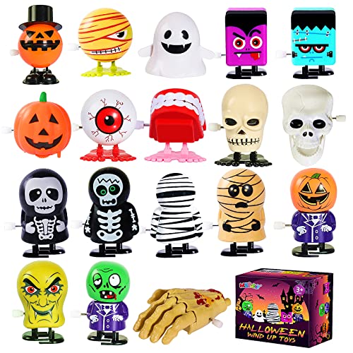 MGparty 18Pack Halloween Wind Up Toys Assortment for Kids Halloween Toy for Goody Bag Filler Halloween Party Favors