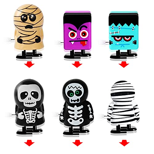 MGparty 18Pack Halloween Wind Up Toys Assortment for Kids Halloween Toy for Goody Bag Filler Halloween Party Favors