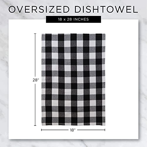 DII Happy Halloween Dishtowel Collection Embellished Cotton Kitchen Hand Towel Set, 18x28, Home Sweet Haunted Home, 3 Count