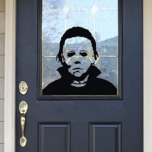 FlyWallD Halloween Holiday Decals Michael Myers Horror Living Room Sticker Funny Door Window Mirror Vinyl Art Décor