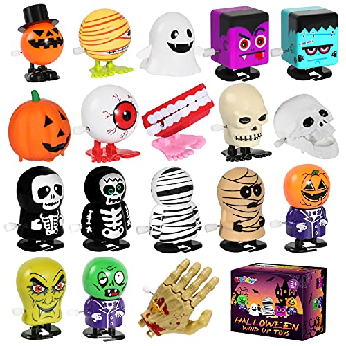 MGparty 18Pack Halloween Wind Up Toys Assortment for Kids Halloween Toy for Goody Bag Filler Halloween Party Favors