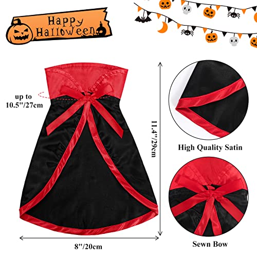 WHIPPY Halloween Cat Costume Vampire Cloak Witch Hat Adjustable Pet Costume Accessories Pet Cape Costume for Cat Rabbit Small Animal