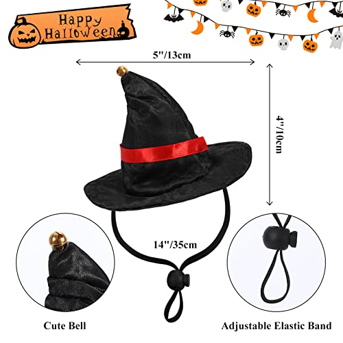 WHIPPY Halloween Cat Costume Vampire Cloak Witch Hat Adjustable Pet Costume Accessories Pet Cape Costume for Cat Rabbit Small Animal