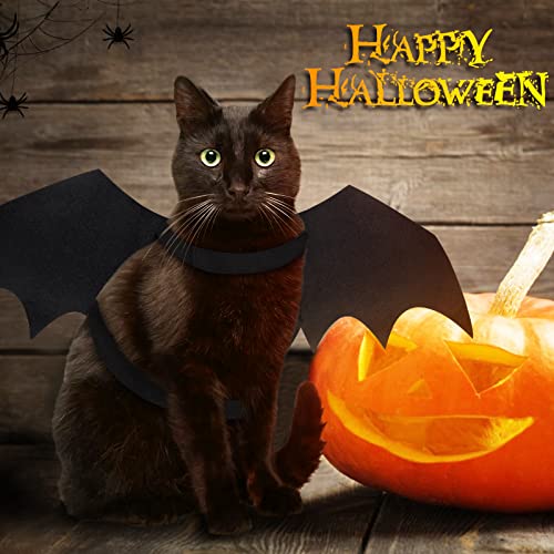 Malier Halloween Costume for Cat Dog, Dog Cat Halloween Costume Bat Wings Cosplay Costume for Small Medium Large Cats and Dogs (Small)