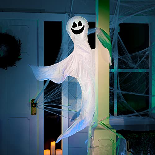 JOYIN Halloween Tree Wrap Ghost Decoration, Smiling Ghost Design Decorations, Halloween Outdoor, Lawn, Tree Decor, Ghost Party Supplies