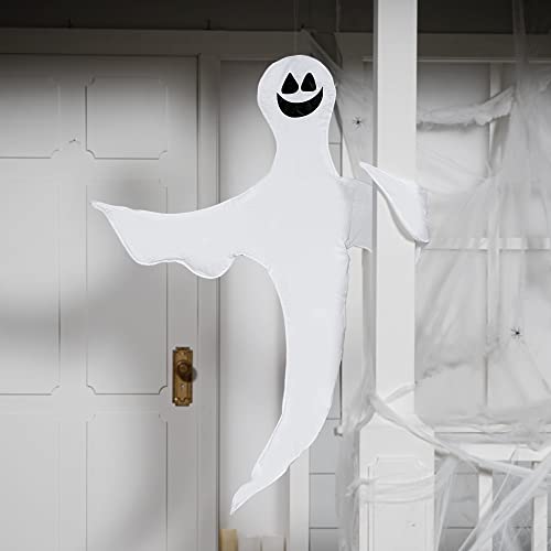 JOYIN Halloween Tree Wrap Ghost Decoration, Smiling Ghost Design Decorations, Halloween Outdoor, Lawn, Tree Decor, Ghost Party Supplies
