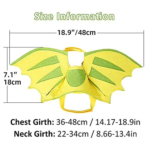 Dragon Wings for Dogs Dog Halloween Costumes for Dogs, Cat Wings Pet Dragon Wings Funny Cat Dog Costume Wings, Pet Dog Wings Halloween Dog Dinosaur Wings Cat Halloween Costumes for Cats Small Dogs