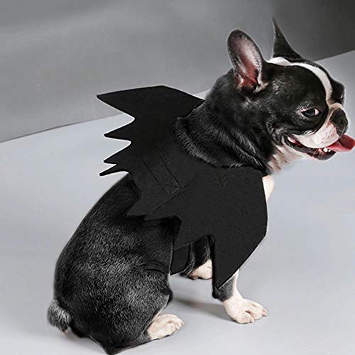 Dog Bat Wing Costume for Halloween, Pet Halloween Party Dress Up Costume for Cat and Small Medium Large Dog