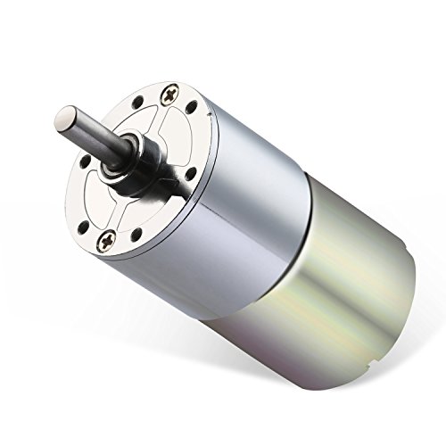 Greartisan DC 12V 20RPM Gear Motor High Torque Electric Micro Speed Reduction Geared Motor Centric Output Shaft 37mm Diameter Gearbox