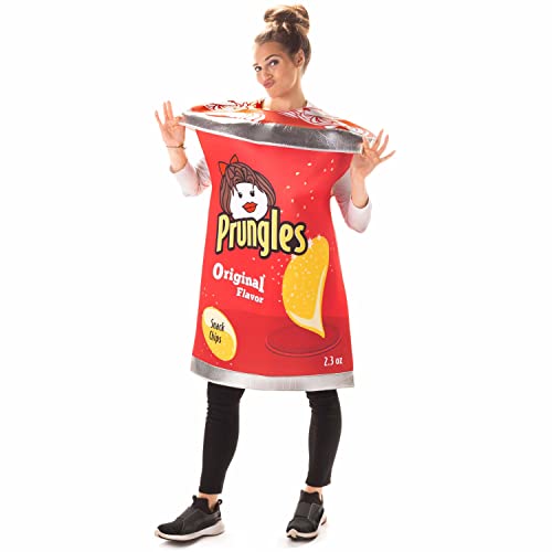 Bag of Chips Halloween Costume | One Size fits Most | Slip On Adult Halloween Costume | Funny Adult Costume | Prungles Chip Costume