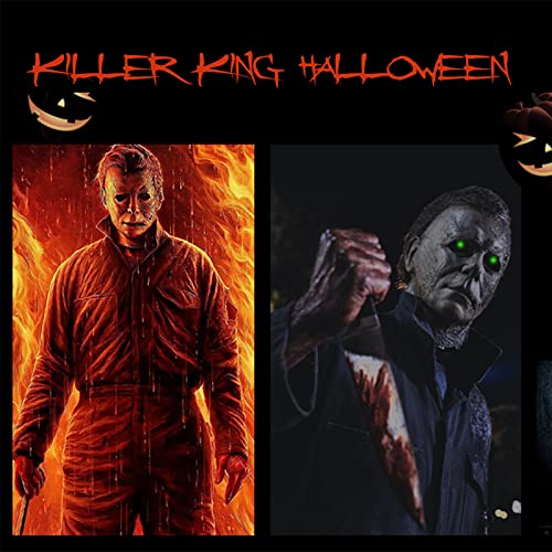 Michael Myers Mask - Halloween Mask For Adults - Led Light Up - Michael Myers Costumes - Scary Halloween Mask…