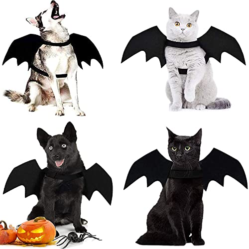 Strangefly Halloween Dog Bat Costume, Dog Bat Wings with Pet Leads, Funny Dog Cool Apparel Decoration, Dress Up Party Accessories for Cat Puppy Small Medium Large Dog Doggy Outfits(Large)