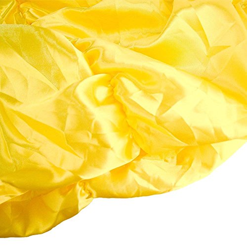 Padete Little Girls Princess Yellow Party Costume Off Shoulder Dress with Accessories (Yellow with Accessories, 5 years/120cm)