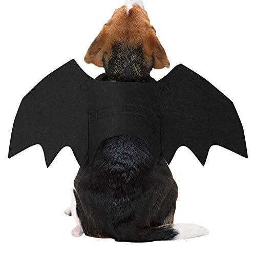 Dog Bat Wing Costume for Halloween, Pet Halloween Party Dress Up Costume for Cat and Small Medium Large Dog