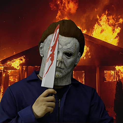 Michael Myers Mask - Halloween Mask For Adults - Led Light Up - Michael Myers Costumes - Scary Halloween Mask…