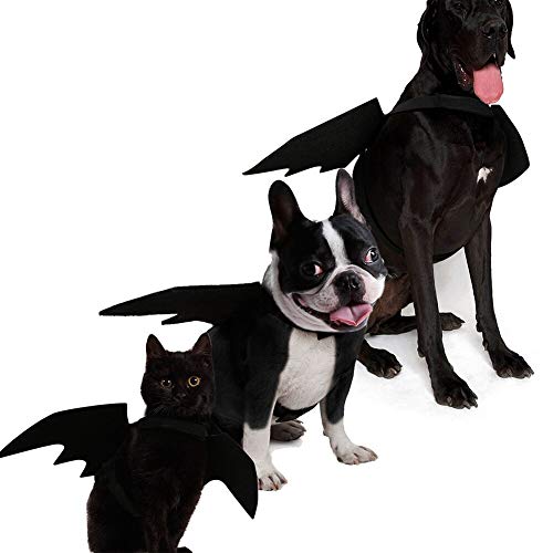 Dog Bat Wing Costume for Halloween, Pet Halloween Party Dress Up Costume for Cat and Small Medium Large Dog