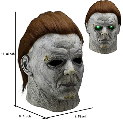 Michael Myers Mask - Halloween Mask For Adults - Led Light Up - Michael Myers Costumes - Scary Halloween Mask…