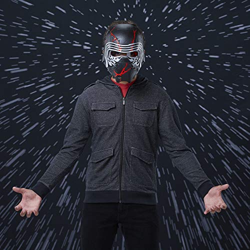 STAR WARS: The Rise of Skywalker Supreme Leader Kylo Ren Force Rage Electronic Mask for Kids Role-Play & Costume Dress Up, Brown