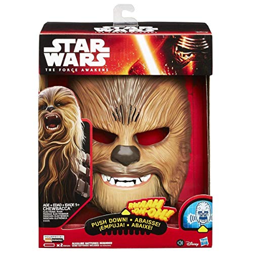 Star Wars Movie Roaring Chewbacca Wookiee Sounds Mask, Funny GRAAAAWR Noises, Sound Effects, Ages 5 And Up, Brown (Amazon Exclusive)