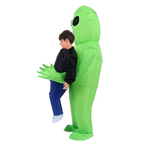 TOLOCO Inflatable Costume for Kid, Inflatable Alien Costume Kids, Alien Holding Person Costume, Halloween Blow up Costume