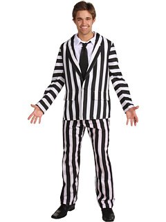 Beetlejuice Deluxe Costume, Black/White, X-Large