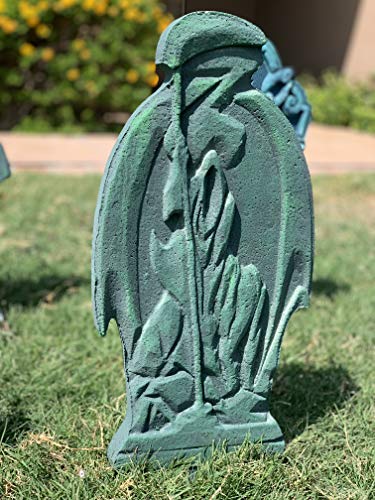 JOYIN 17” Halloween Foam Graveyard Tombstone (5 Pack), Headstone with Different Styles and Bonus Metal Stakes for Outdoor Indoor Halloween Yard Decorations