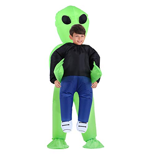 TOLOCO Inflatable Costume for Kid, Inflatable Alien Costume Kids, Alien Holding Person Costume, Halloween Blow up Costume