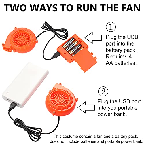 TOLOCO Inflatable Costume for Kid, Inflatable Alien Costume Kids, Alien Holding Person Costume, Halloween Blow up Costume