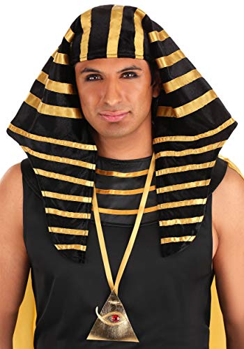 Dreamgirl Adult King Tut Costume, Mens Ancient Egyptian Pharaoh, Fashion King of Egypt Halloween Costume Medium