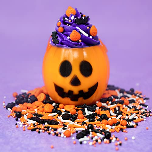Sweets Indeed Sprinkles - Halloween Sprinkles - Cake Sprinkles - Gluten-Free Sprinkles for Baking - Cupcake and Cake Topper - Sprinkle Mix - Sprinklefetti - Trick or Treat - 6.5 ounces