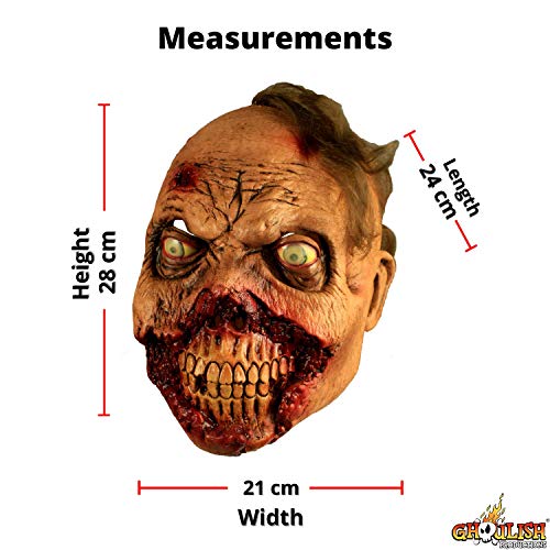 Ghoulish Productions Rotten Gums Mask. Zombie Gloves, Zombie Latex Hands, Zombie Bloody Gloves. Zombie Gloves Men. Zombies Line. One Size Latex Mask