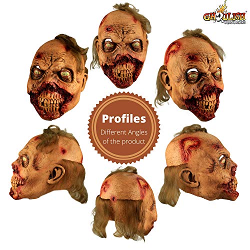 Ghoulish Productions Rotten Gums Mask. Zombie Gloves, Zombie Latex Hands, Zombie Bloody Gloves. Zombie Gloves Men. Zombies Line. One Size Latex Mask