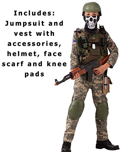 Camo Trooper Value Costume, Child's Medium