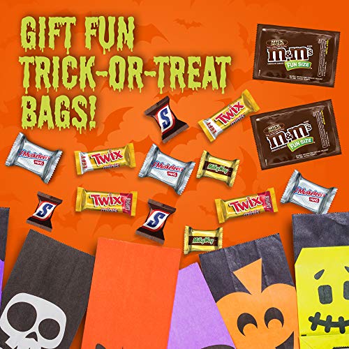 M&M'S, SNICKERS, TWIX, 3 MUSKETEERS & MILKY WAY Halloween Chocolate Candy Variety Mix 77.58-Ounce 250-Piece Bag