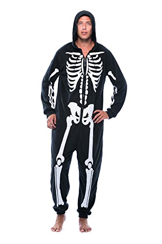 #followme M6259-NEW-M Skeleton Adult Onesie Costume