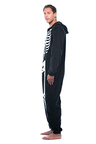 #followme M6259-NEW-M Skeleton Adult Onesie Costume