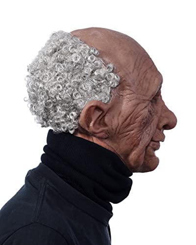 Zagone Grandpappy Mask, Wrinkled Old Brown Man