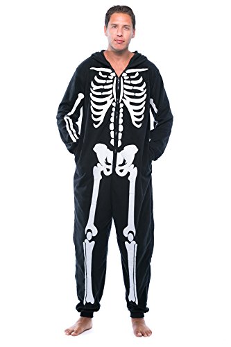 #followme M6259-NEW-M Skeleton Adult Onesie Costume