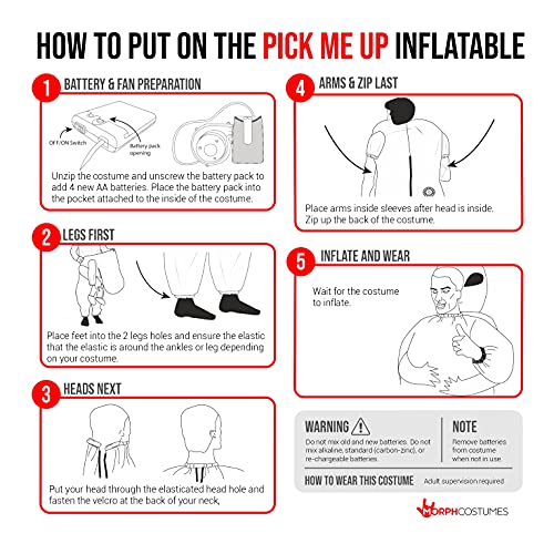 Morph Costumes Inflatable Halloween Costumes Jet Pack Costume Kids Blow Up Unisex One Size